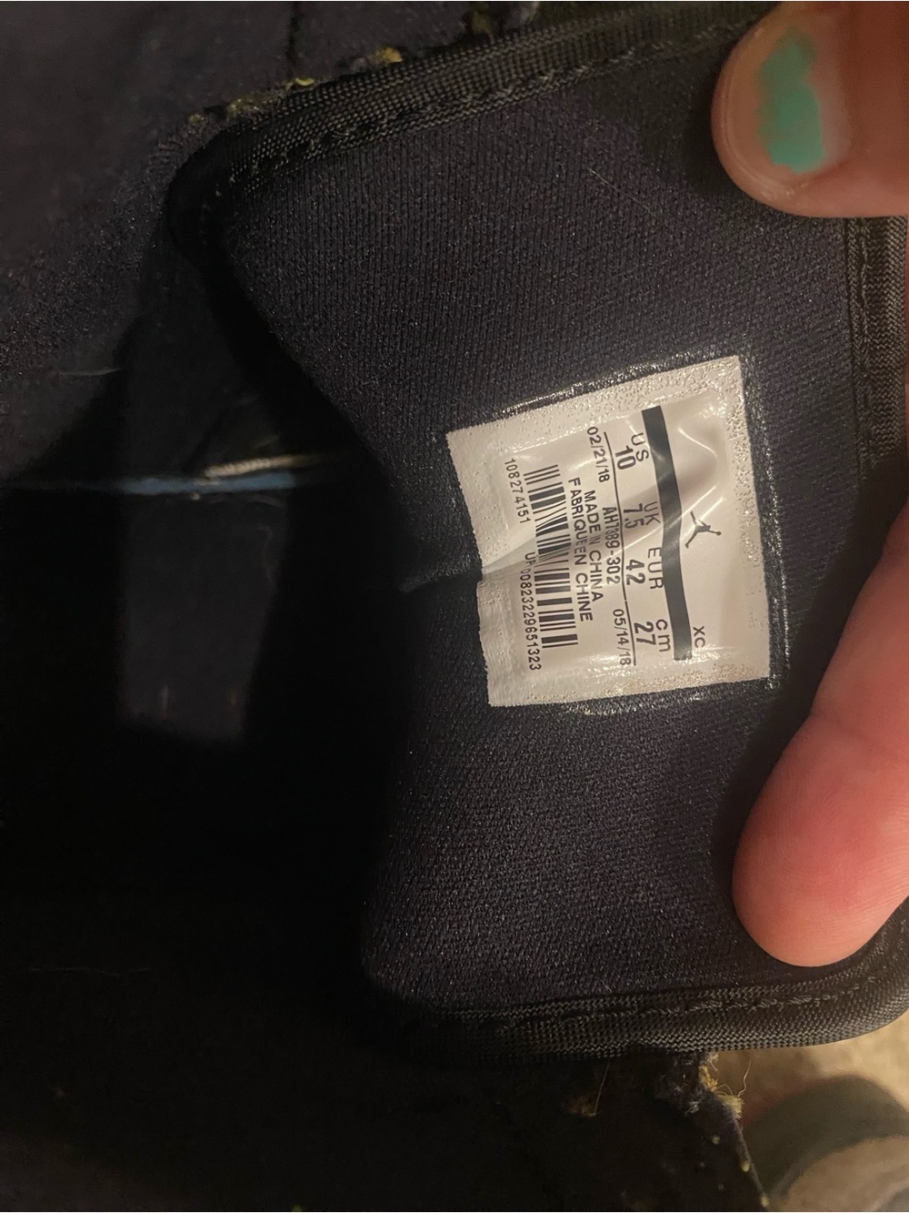 Jordan 1’s Black Snake-Texture High-Top Sneakers - Picture 9 of 9